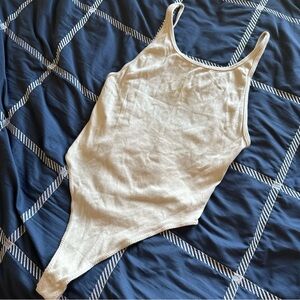 Calvin Klein Jeans Cream Bodysuit